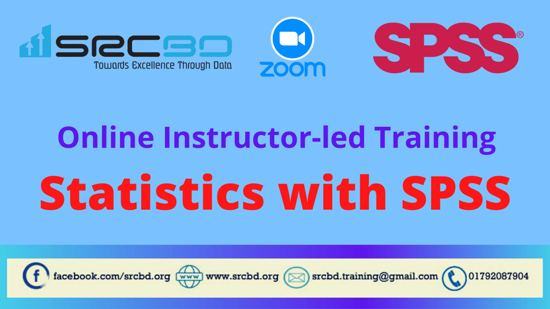Online Instructor-led Training on "Statistics with SPSS"